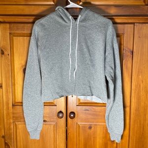 Wild Fable Cropped Gray Women’s Sweatshirt Hoodie